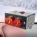 Portable Car Window Defroster | 12V-24V, Powerful Heat Motor & Compact Design for Winter Vehicle Heating