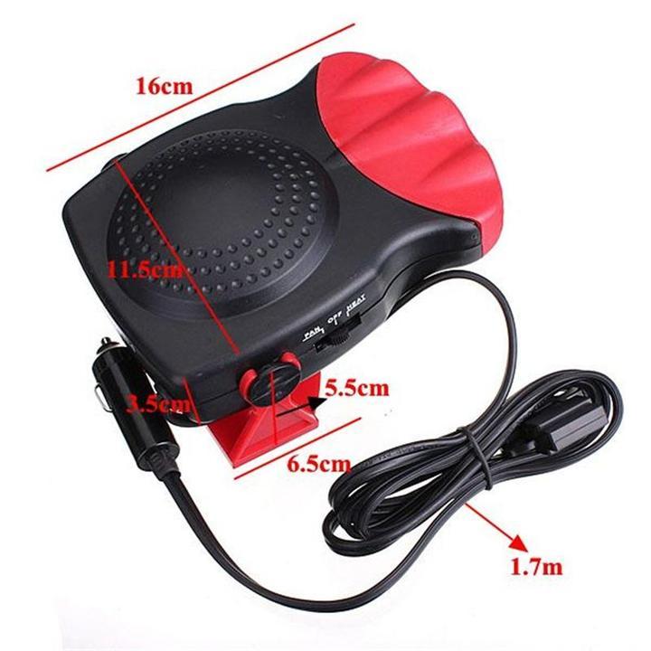 12V Portable Car Heater and Cooler Fan - Auto Defroster for Winter and Summer Use