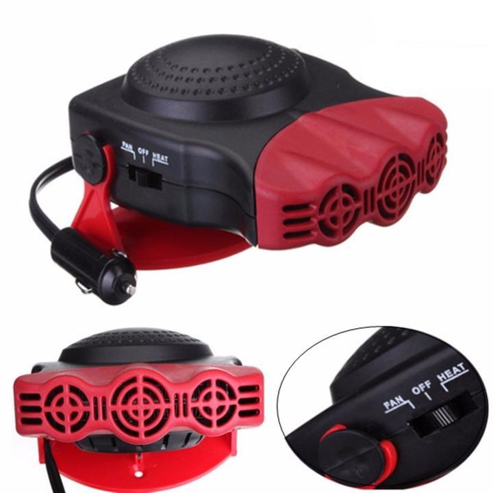 12V Portable Car Heater and Cooler Fan - Auto Defroster for Winter and Summer Use