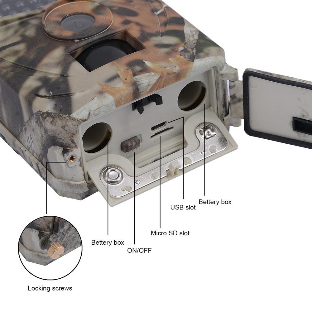 Outdoor Mini Hunting Trail Camera - 12MP HD with AI Tracking & Infrared Night Vision