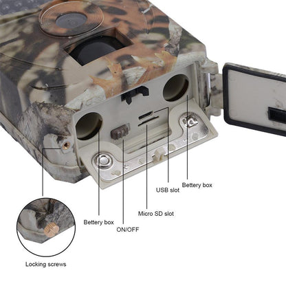 Outdoor Mini Hunting Trail Camera - 12MP HD with AI Tracking & Infrared Night Vision