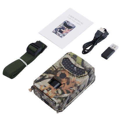 Outdoor Mini Hunting Trail Camera - 12MP HD with AI Tracking & Infrared Night Vision