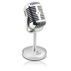 Retro Desktop Microphone | Classic 'Old School' Design with Clear Sound Quality for Home Recording & Streaming