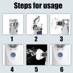Portable Nebulizer | Compact, Lightweight & Silent for Asthma Relief and Respiratory Therapy at Home or Travel