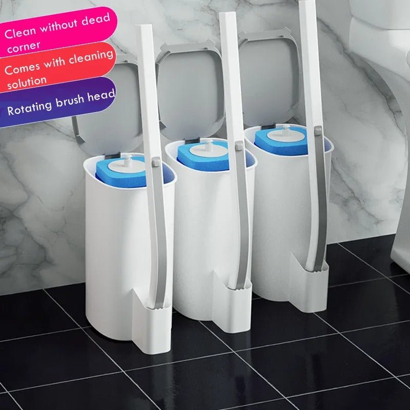 Disposable Toilet Cleaning System - Quick Clean Toilet Brush for Easy Sanitation & Odor Control
