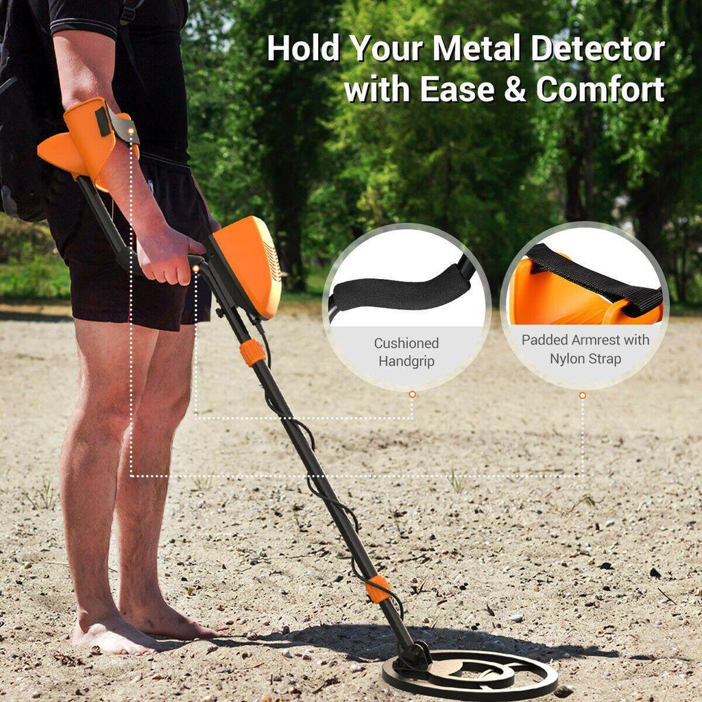 Handheld Metal Detector | Waterproof, Adjustable Stem & High Sensitivity for Treasure Hunting and Beachcombing