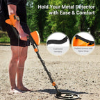 Handheld Metal Detector | Waterproof, Adjustable Stem & High Sensitivity for Treasure Hunting and Beachcombing