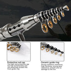 Carbon Fiber Telescopic Fishing Rod and Reel Combo - Lightweight Saltwater & Freshwater Fishing Gear for Anglers