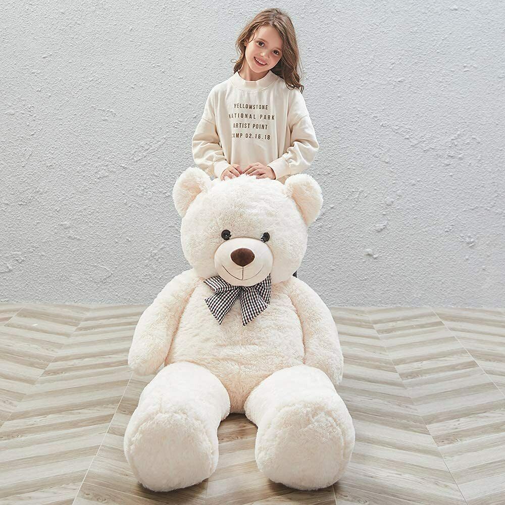Giant Teddy Bear Stuffed Animal | Life-Sized, Soft & Cuddly Toy for Kids and Plushie Lovers