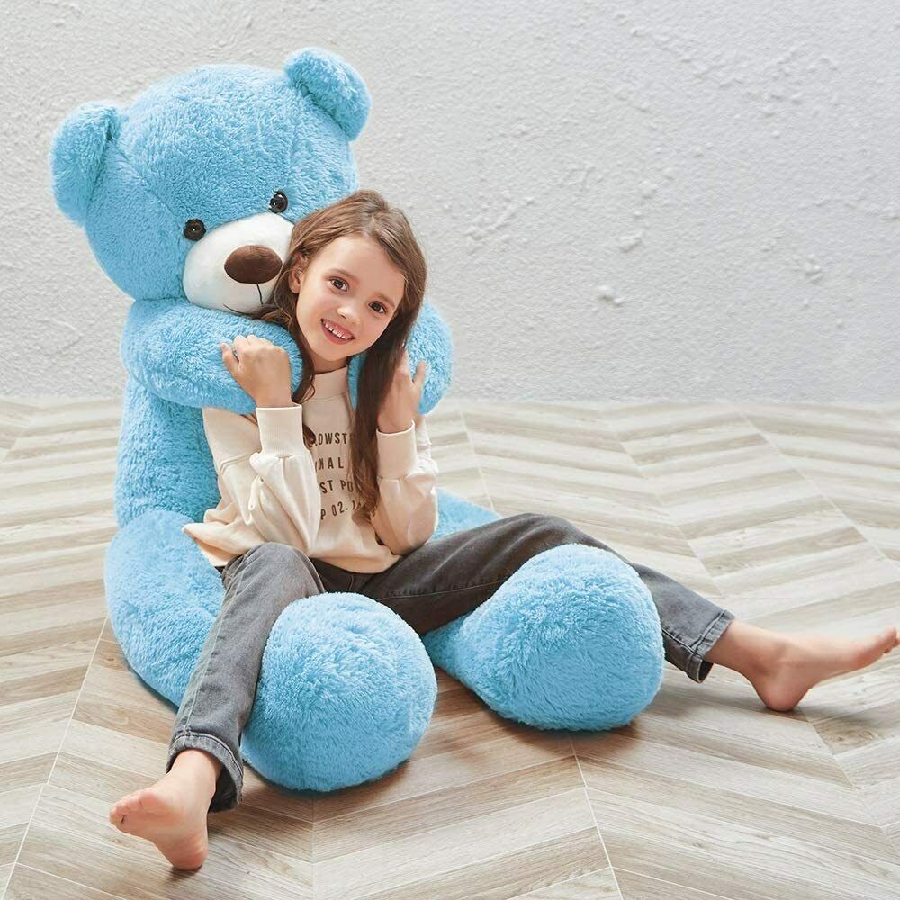 Giant Teddy Bear Stuffed Animal | Life-Sized, Soft & Cuddly Toy for Kids and Plushie Lovers