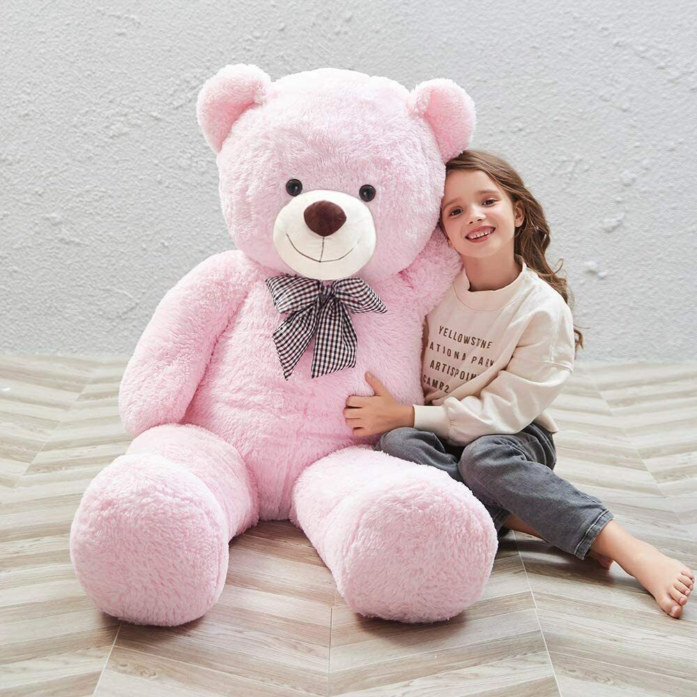 Giant Teddy Bear Stuffed Animal | Life-Sized, Soft & Cuddly Toy for Kids and Plushie Lovers
