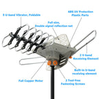 990 Mile Outdoor HD TV Antenna | Dual-Band, 360° Reception & Easy Installation for Home Entertainment