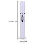 Blue light facial pen dimensions 13.5 x 1.9 cm