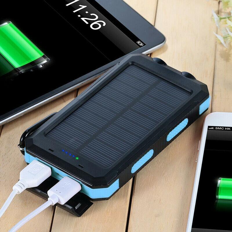 500000mAh Solar Charger Waterproof Power Bank External