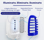 Indoor Plug-in Bug Zapper | UV Light Attraction, Safe for Kids & Pets | Ideal for Living Rooms, Bedrooms & Kitchens