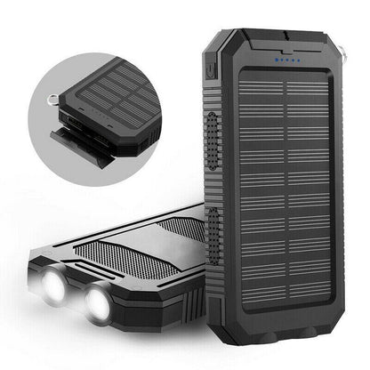 500000mAh Solar Charger Waterproof Power Bank External