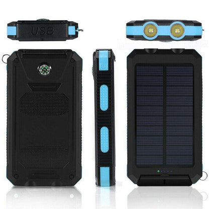 500000mAh Solar Charger Waterproof Power Bank External