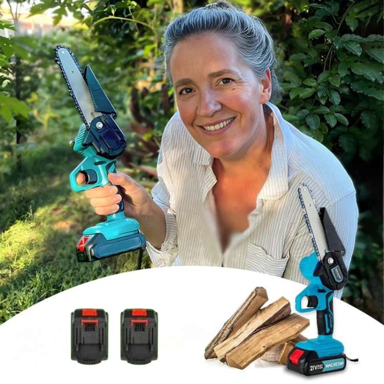 Cordless Electric Chainsaw | Lightweight, Ergonomic Design & Ideal for Effortless Garden Trimming