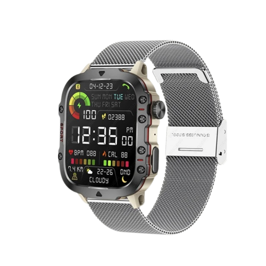 Men’s Rugged Outdoor GPS Smartwatch | Waterproof, Bluetooth Calling & Ideal for Hiking, Fitness Tracking & Outdoor Adventures