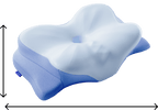 Orthopedic Memory Foam Pillow for Neck & Shoulder Pain | Ergonomic Butterfly Design for Back, Side & Stomach Sleepers