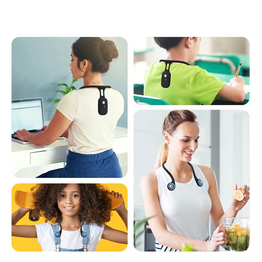 Posture Corrector Device for Adults & Kids - Smart Neck Hump Straightener for Improved Posture and Back Support