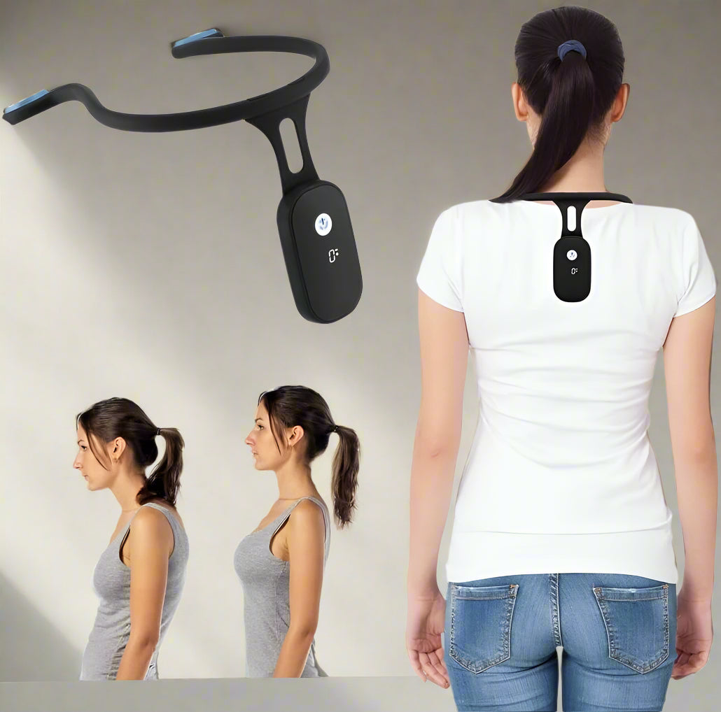 Posture Corrector Device for Adults & Kids - Smart Neck Hump Straightener for Improved Posture and Back Support