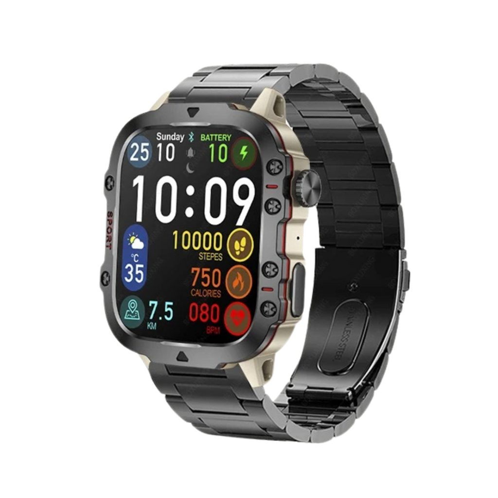 Men’s Rugged Outdoor GPS Smartwatch | Waterproof, Bluetooth Calling & Ideal for Hiking, Fitness Tracking & Outdoor Adventures