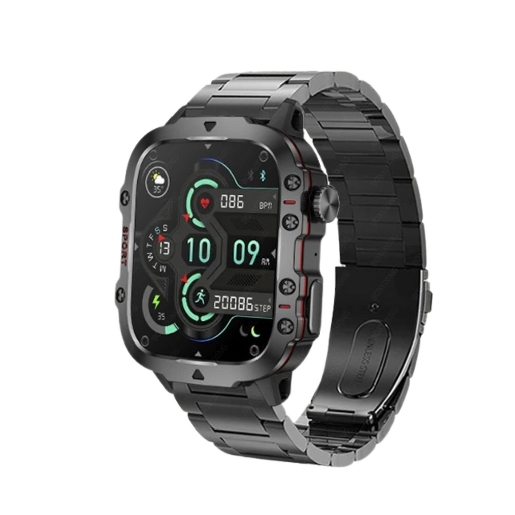 Men’s Rugged Outdoor GPS Smartwatch | Waterproof, Bluetooth Calling & Ideal for Hiking, Fitness Tracking & Outdoor Adventures