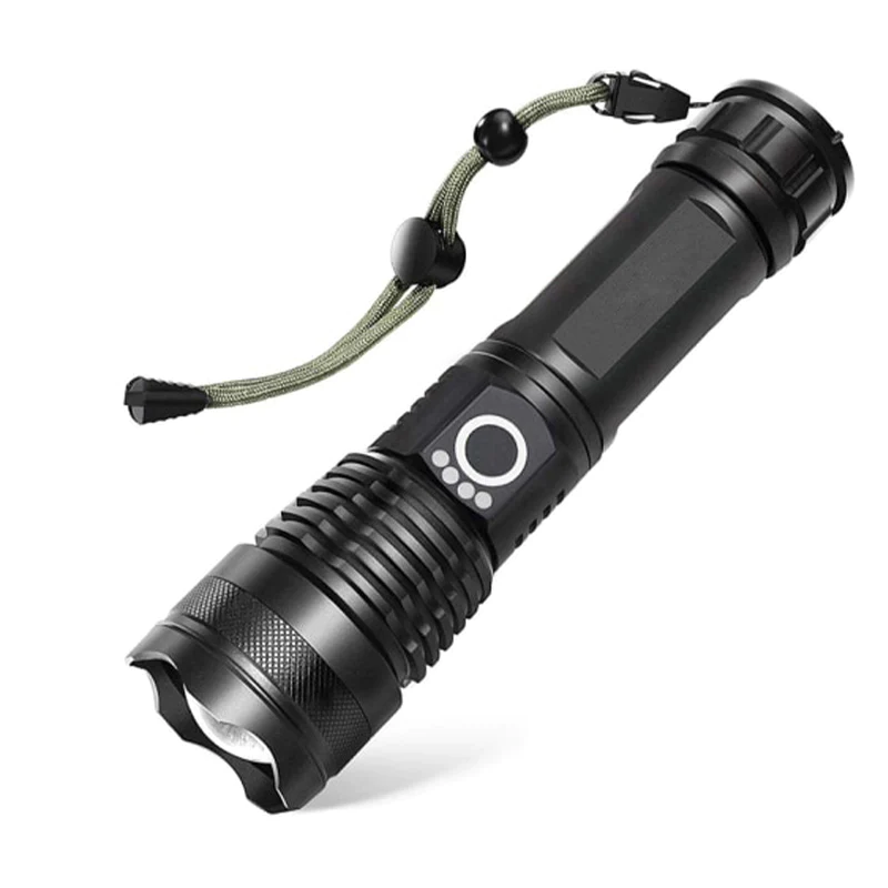 LED Tactical Flashlight - Super Bright Rechargeable Light for Outdoor, Camping, and Emergency Use