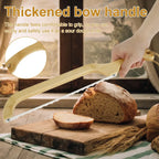 Bread Knife | Ergonomic Wooden Handle & Razor-Sharp Stainless Steel Blade for Sourdough, Bagels & Baguettes