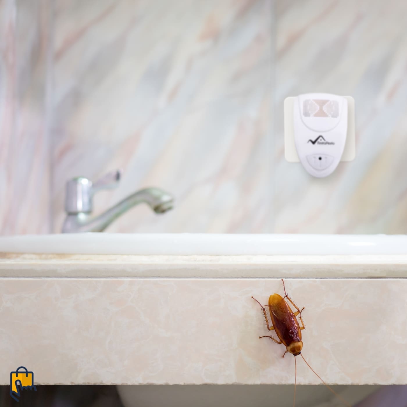 Ultrasonic Cockroach Repeller | Safe, Chemical-Free Pest Control for Homes Up to 800 sq. ft.