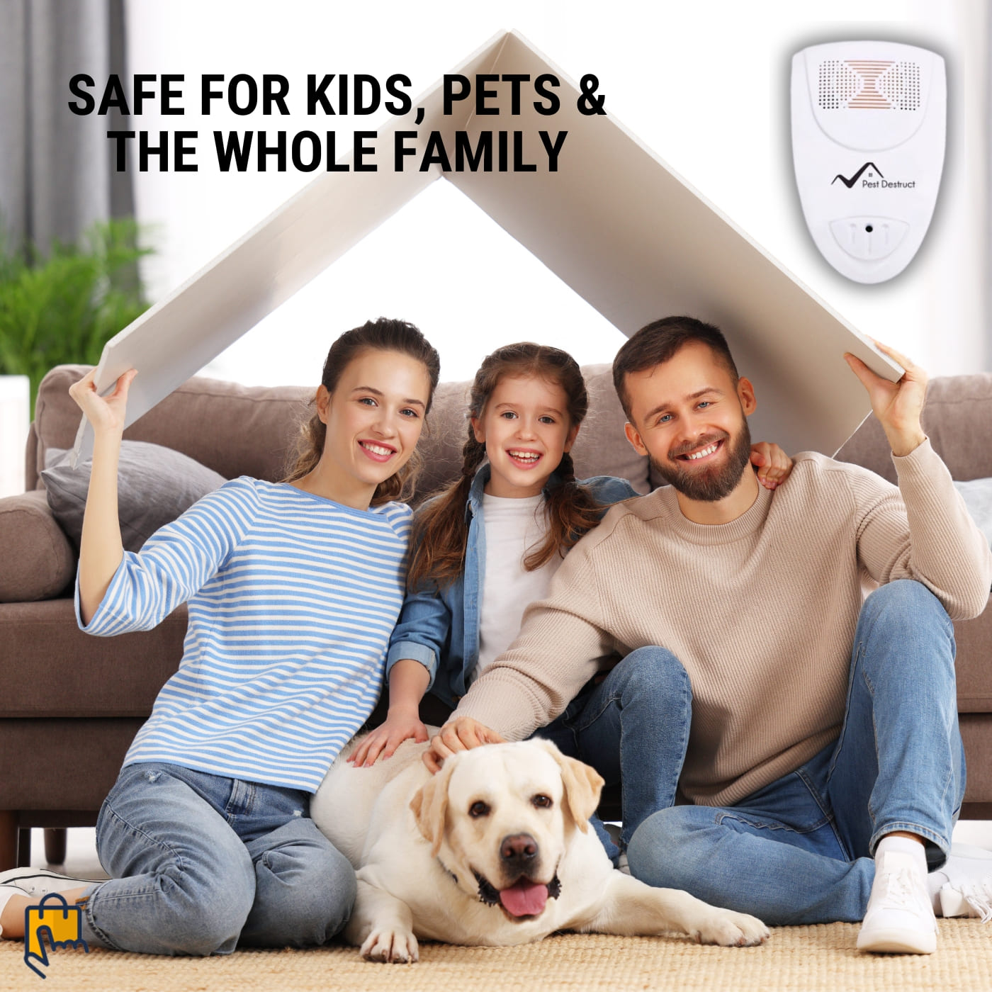 Ultrasonic Cockroach Repeller | Safe, Chemical-Free Pest Control for Homes Up to 800 sq. ft.