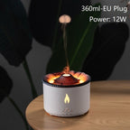 Volcano Aroma Diffuser and Humidifier - Flame Effect for Bedroom, Living Room, Office, Spa & Yoga Use