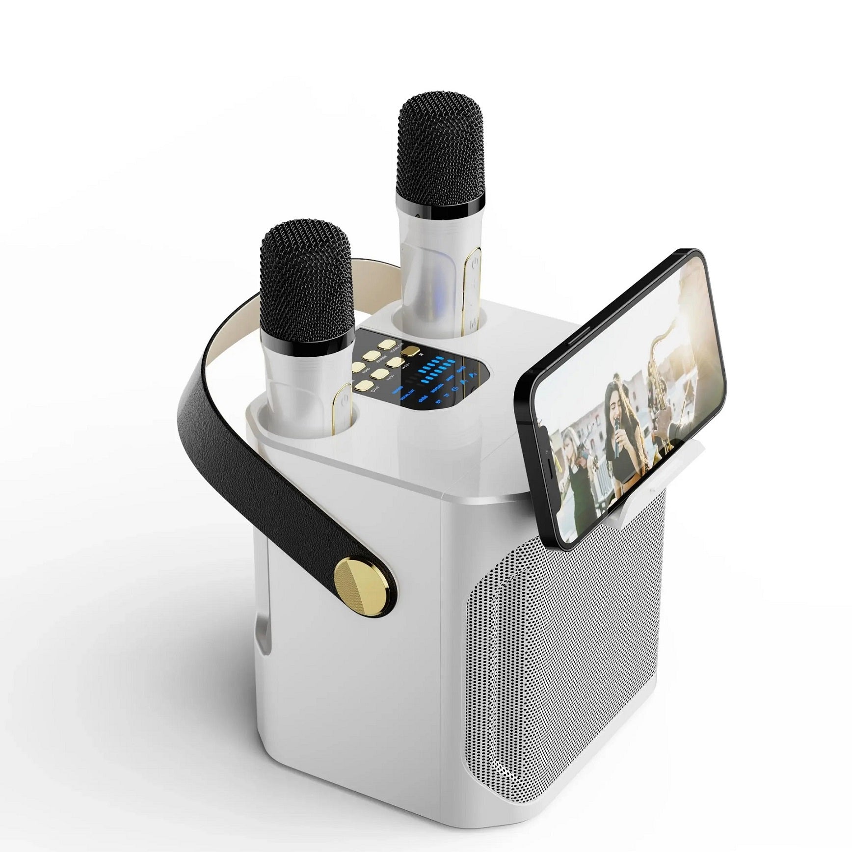 Portable High Power Karaoke Bluetooth Speaker | 100W, Dual Microphones & Perfect for Parties, Camping & Outdoor Gatherings