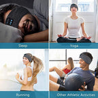 Wireless Sleeping Headphones & Sports Headband for Sleep, Workouts, Jogging, and Insomnia Relief - Bluetooth Sleep Mask with Built-in Speakers