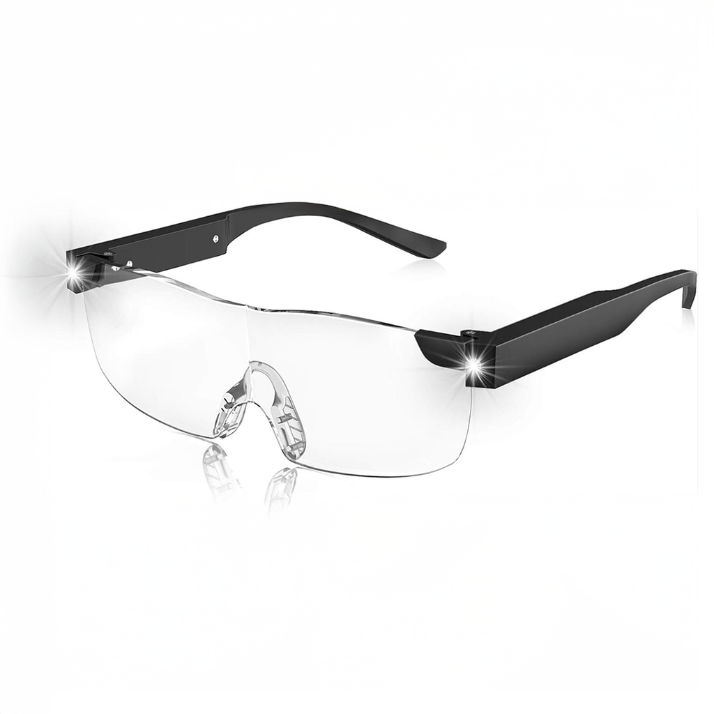 LED Magnifying Glass with 160% Magnification and Built-in Light for Reading, Hobbies, and Detailed Work