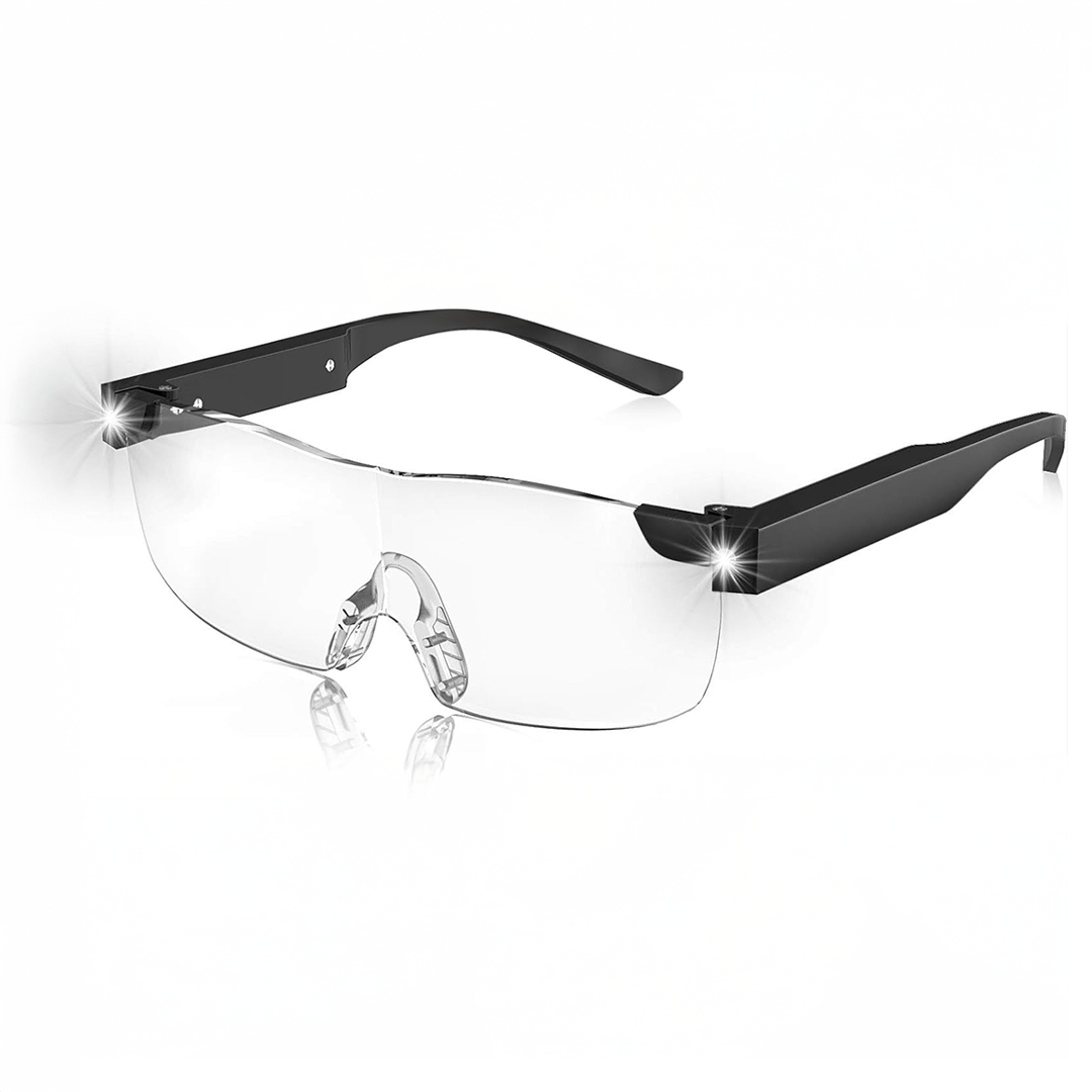 LED Magnifying Glass with 160% Magnification and Built-in Light for Reading, Hobbies, and Detailed Work
