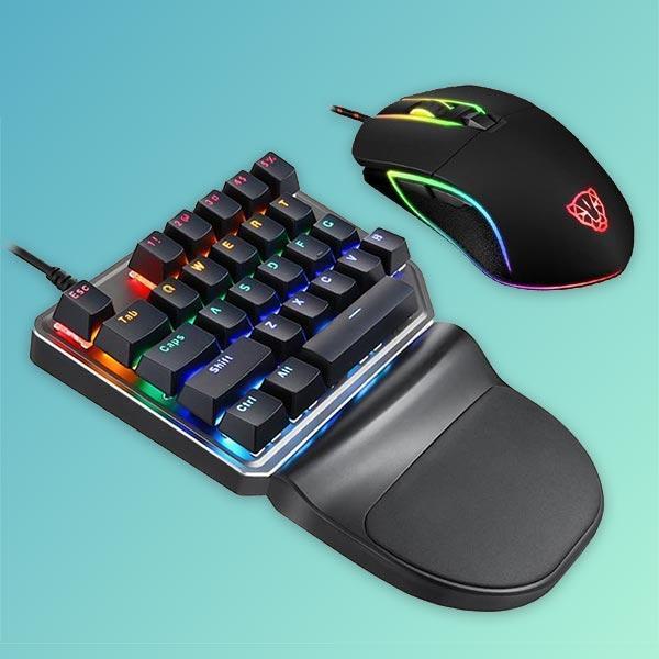 Rupture Series One Handed Mechanical Gaming Keyboard & LED Mouse - Balma Home