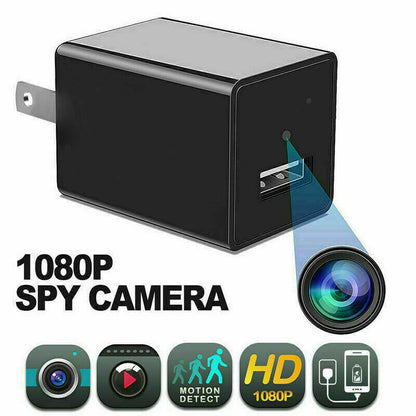 HD 1080P Stealth Camera USB Wall Charger - Hidden Nanny Camera