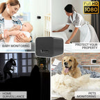 HD 1080P Stealth Camera USB Wall Charger - Hidden Nanny Camera