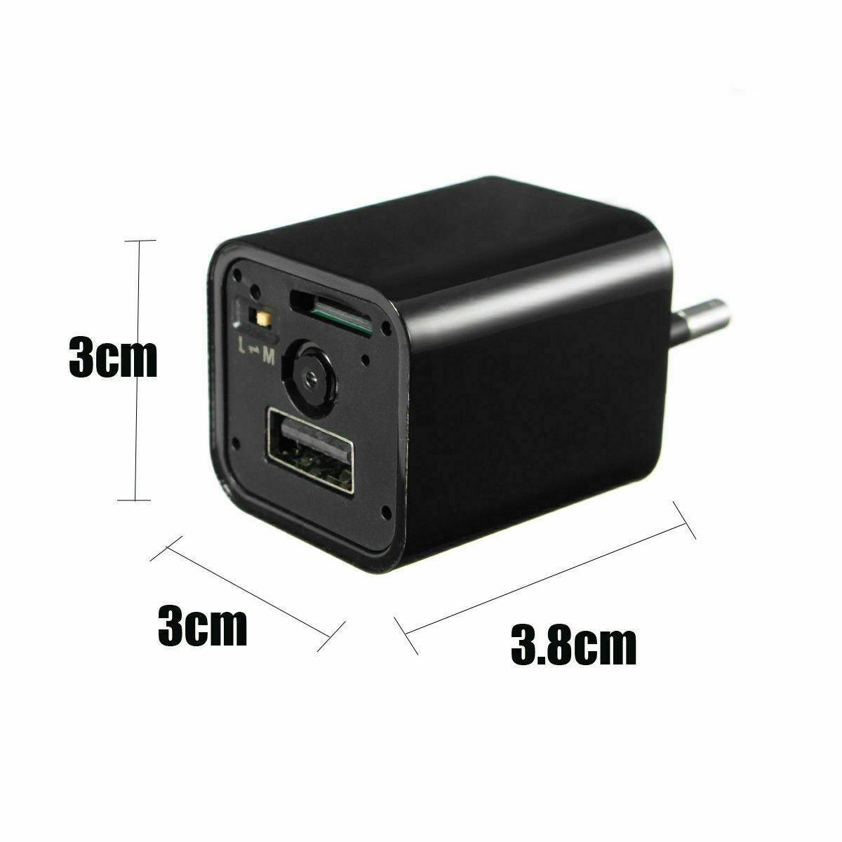 HD 1080P Stealth Camera USB Wall Charger - Hidden Nanny Camera