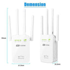 1200Mbps Dual Band 2.4/5G Wireless Range Extender WiFi - Balma Home