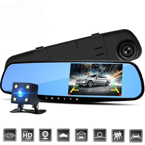 Dual Lens Dash Cam Vehicle Front Rear HD 1080P Video Recorder - Balma Home