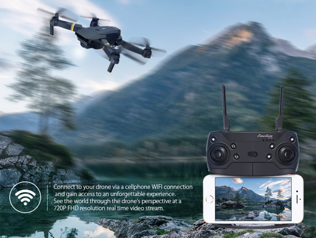 Skyhawk hd foldable online air selfie drone