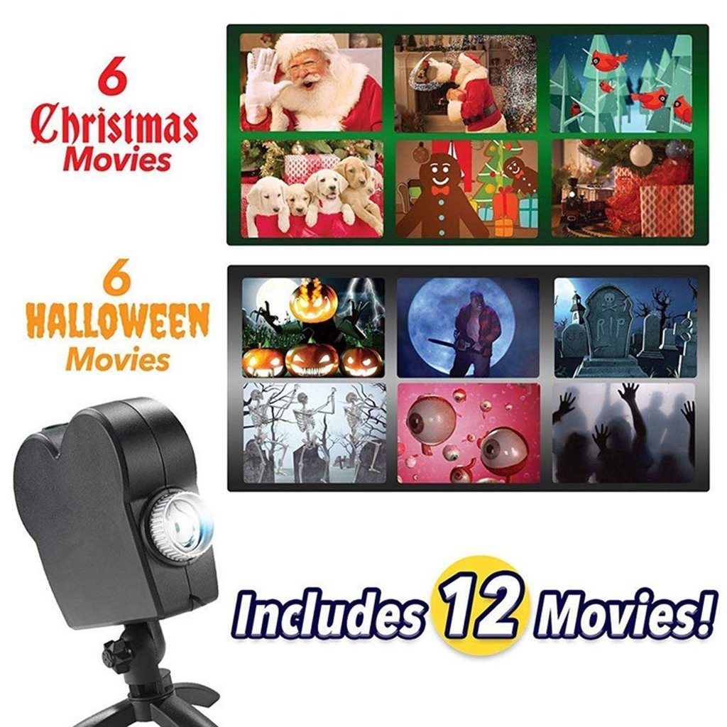 Christmas Window Wonderland Animated Movie Projector - Balma Home