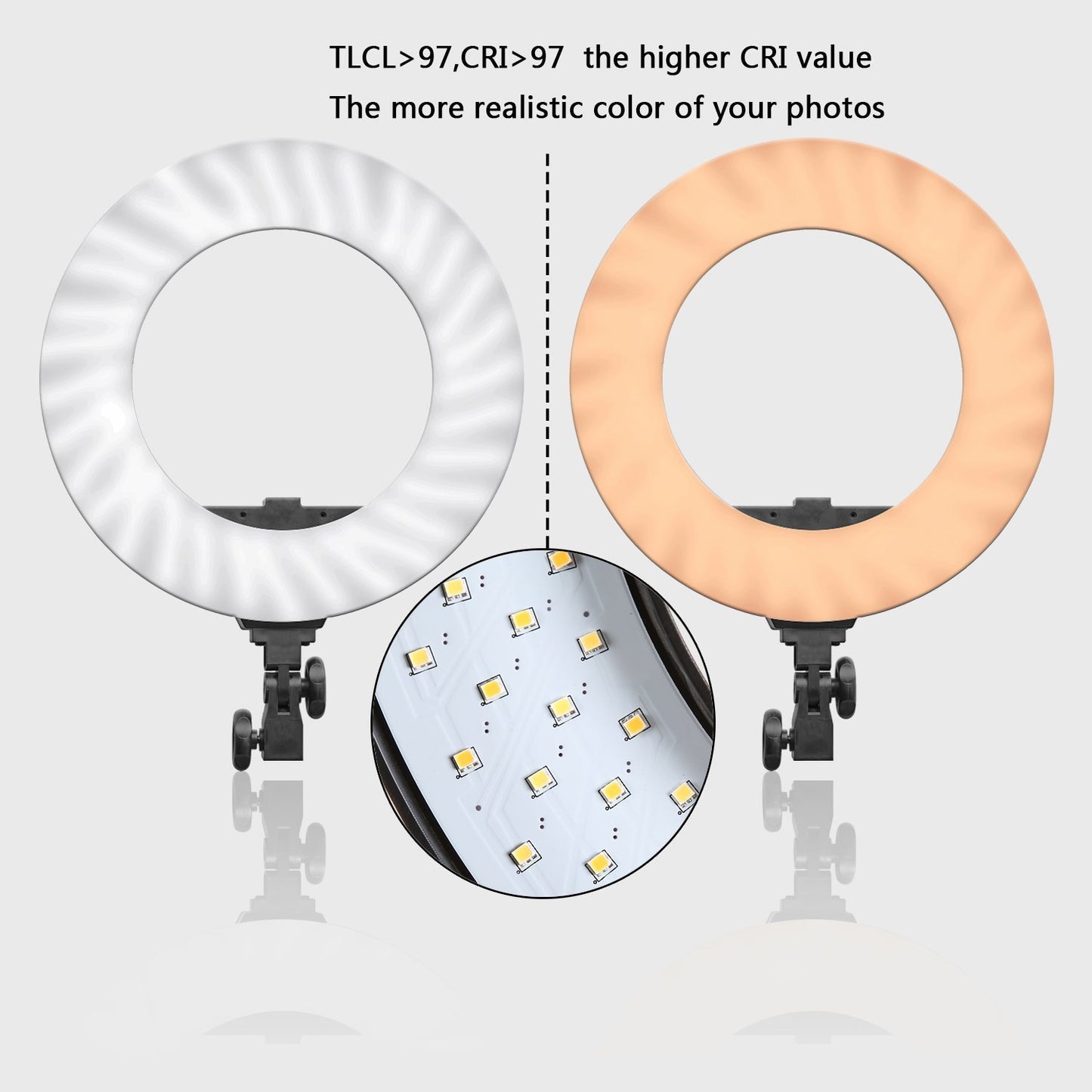 Ring Light GVM Ultra Slim-18 inch LED with Light Stand 3200K -5600K Lighting Kit