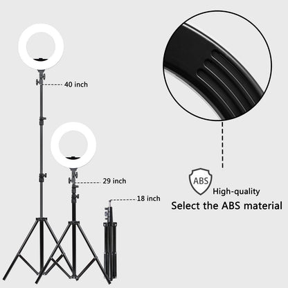 Ring Light GVM Ultra Slim-18 inch LED with Light Stand 3200K -5600K Lighting Kit