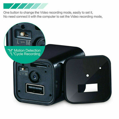 HD 1080P Stealth Camera USB Wall Charger - Hidden Nanny Camera