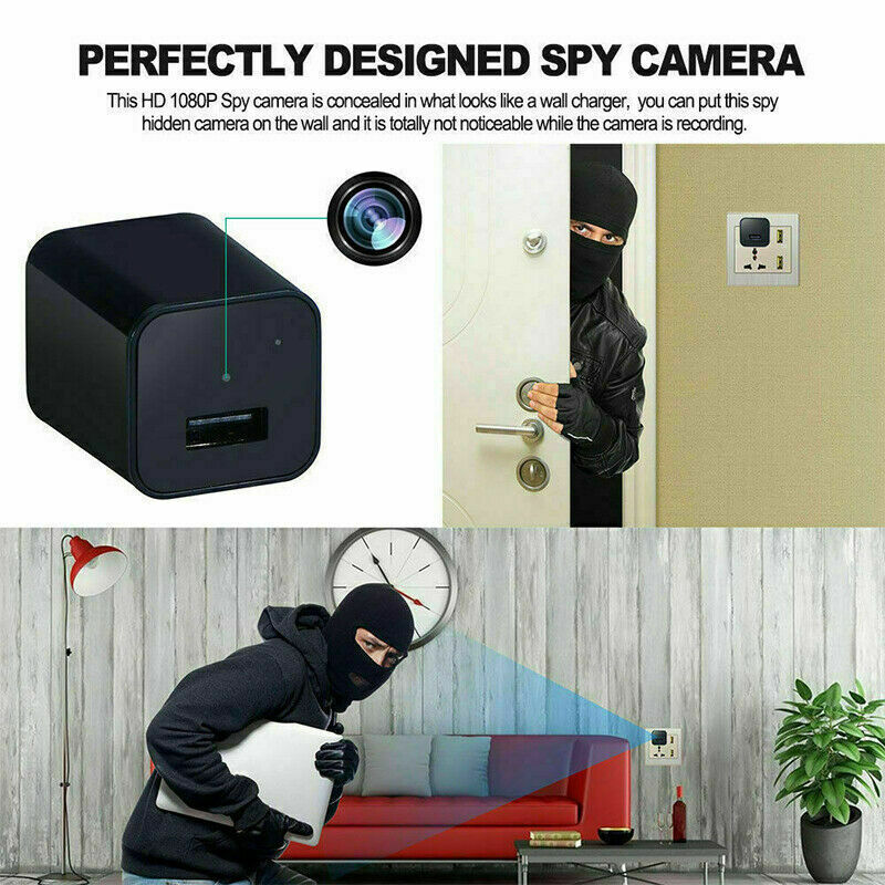 HD 1080P Stealth Camera USB Wall Charger - Hidden Nanny Camera