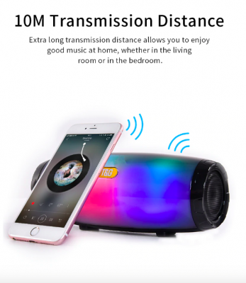 Wireless Bluetooth Led Speaker. Color LED. Waterproof